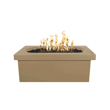 The Outdoor Plus Ramona Rectangular Concrete Fire Table + Free Cover - Image 5