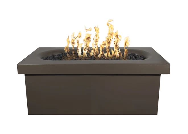 The Outdoor Plus Ramona Rectangular Concrete Fire Table + Free Cover - Image 6