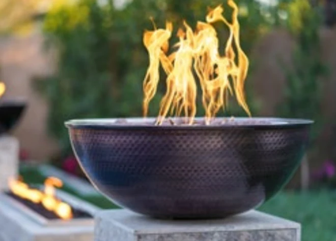 The Outdoor Plus Sedona Copper Fire Bowl + Free Cover - Image 2