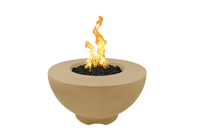 The Outdoor Plus Sienna Concrete Fire Pit + Free Cover - Image 4