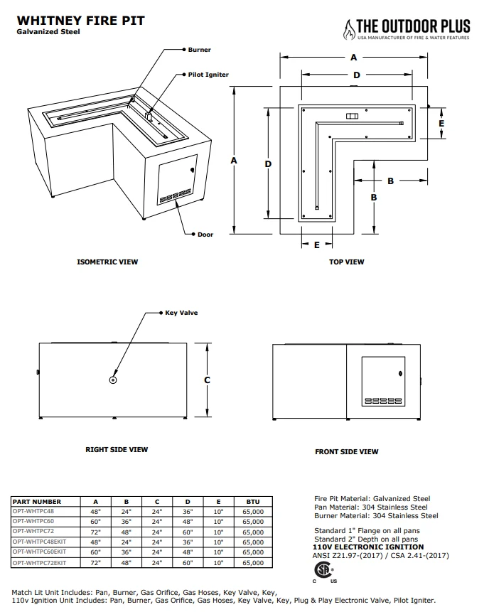 The Outdoor Plus Whitney Steel Fire Pit + Free Cover - Image 6