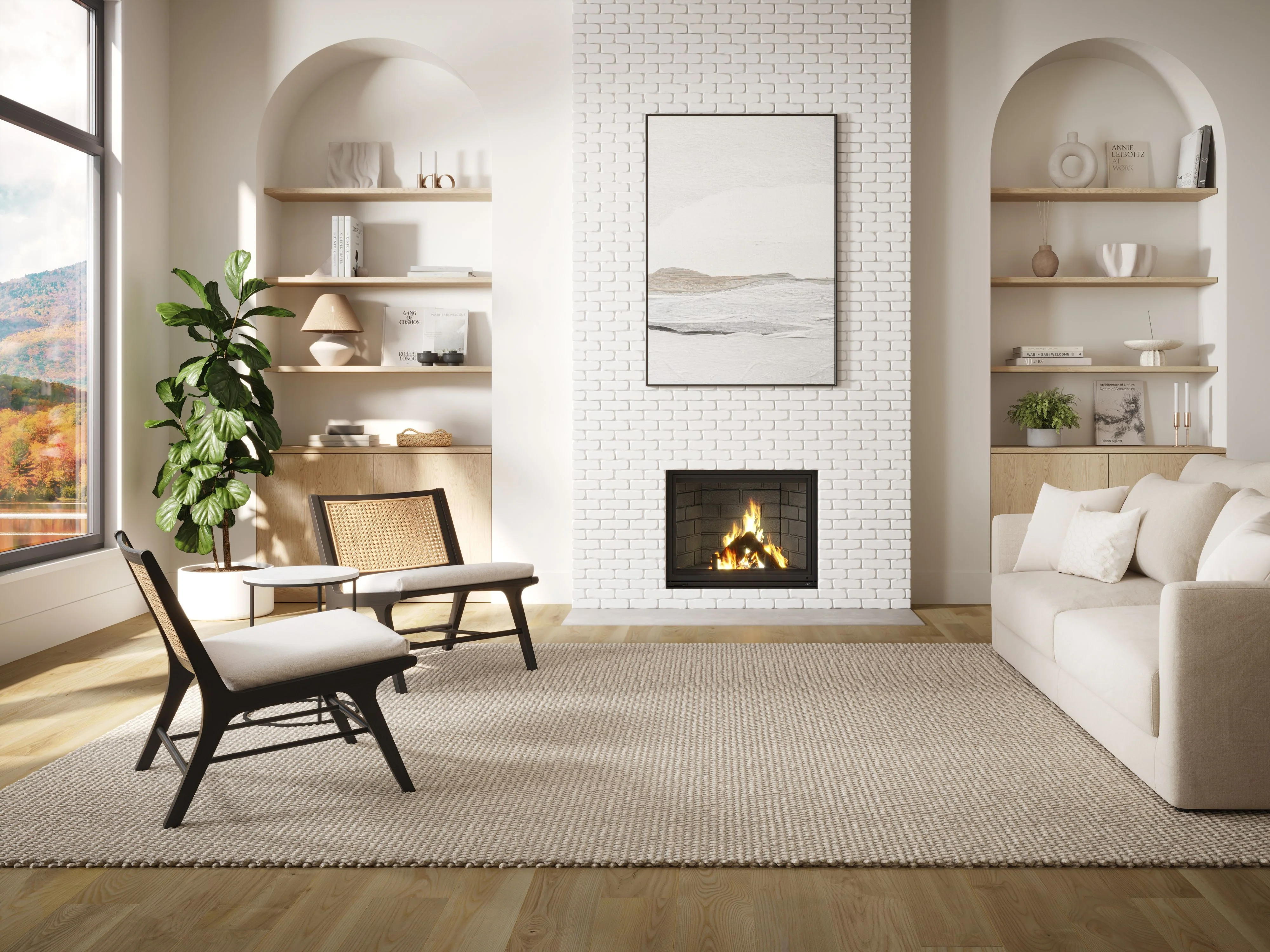 Valcourt Antoinette Decorative Wood Fireplace - FP7D - Image 3