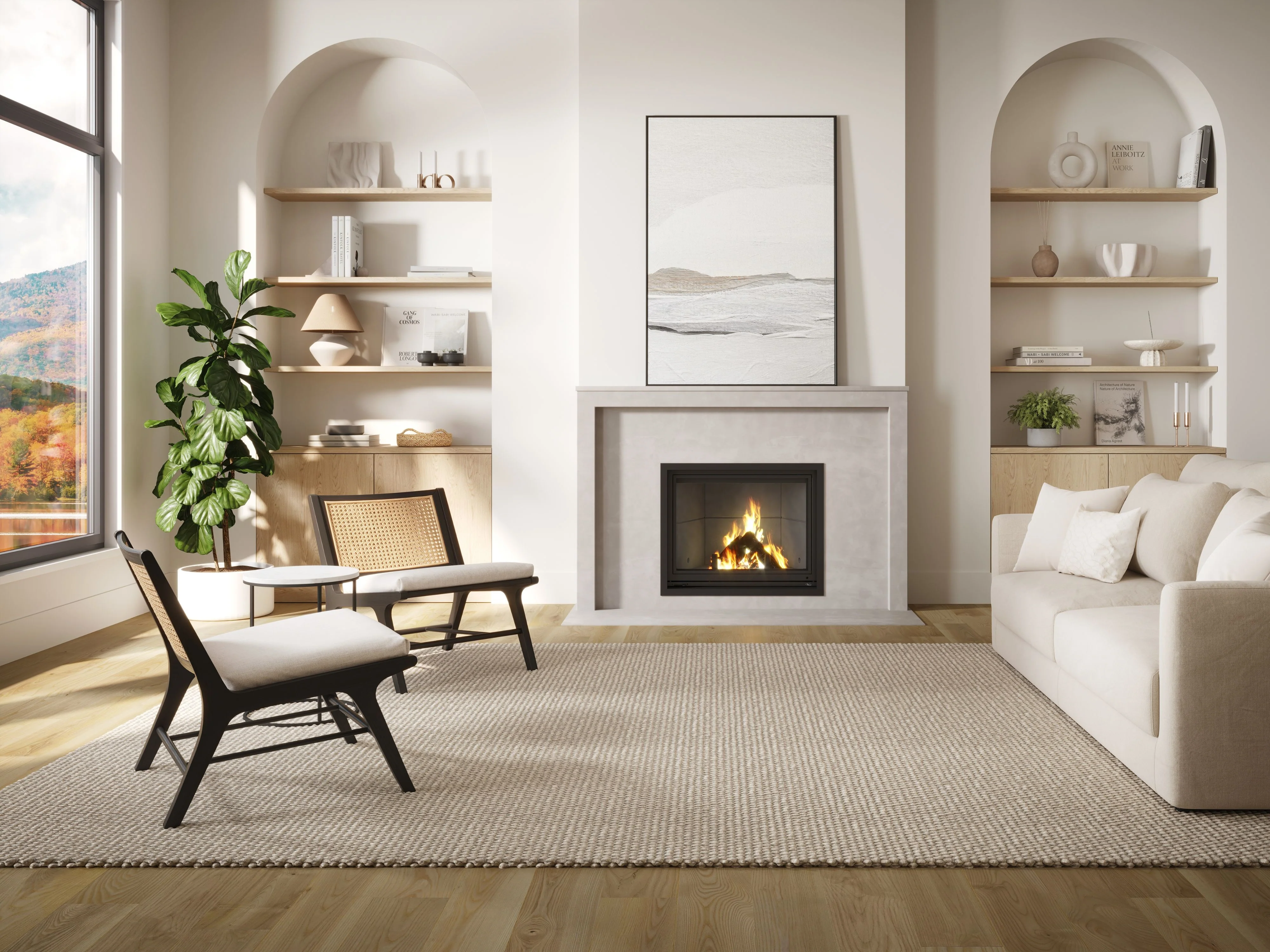 Valcourt Antoinette Decorative Wood Fireplace - FP7D - Image 5