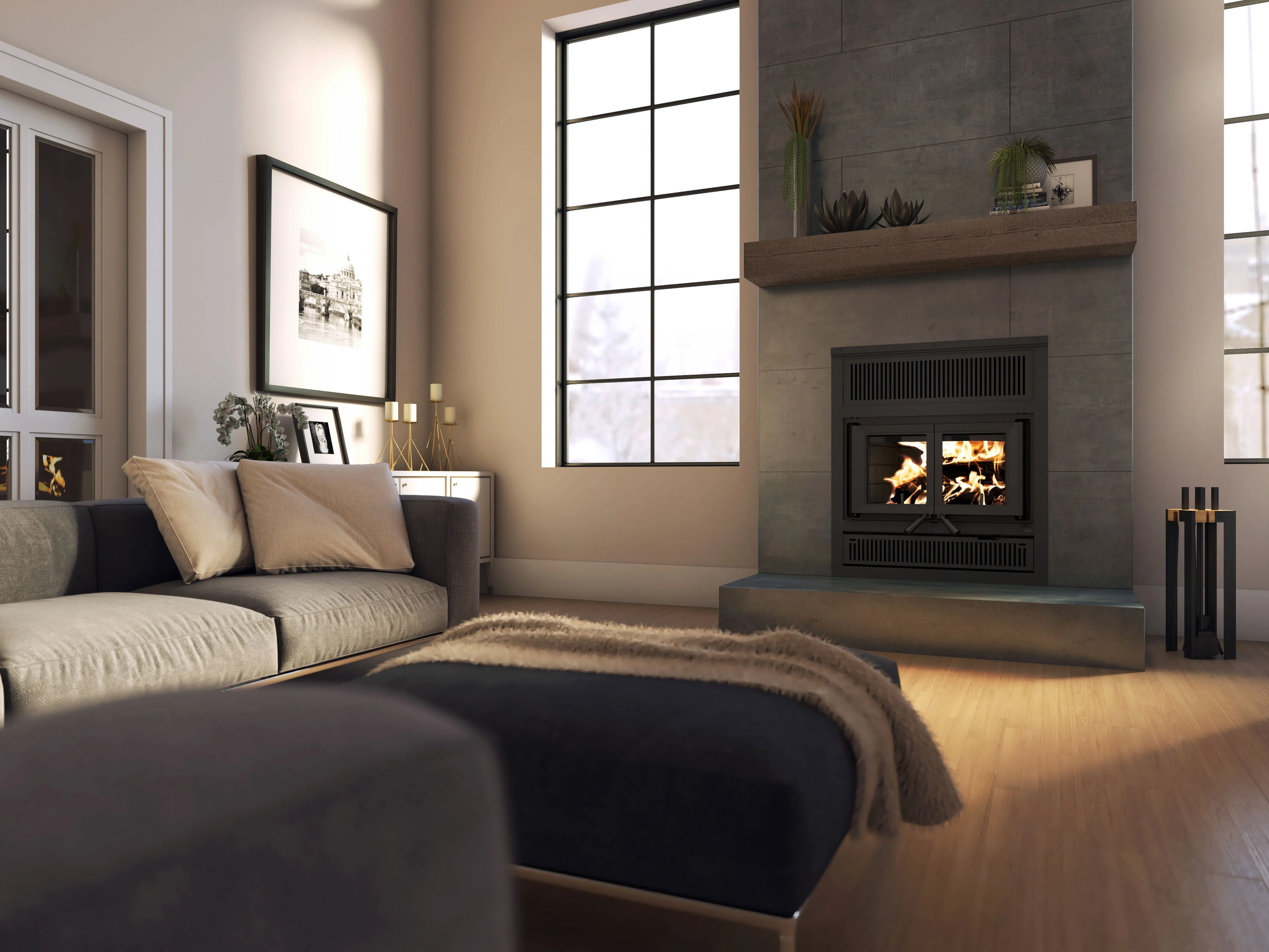Valcourt Dallaire II Wood Fireplace - FP18R - Image 2