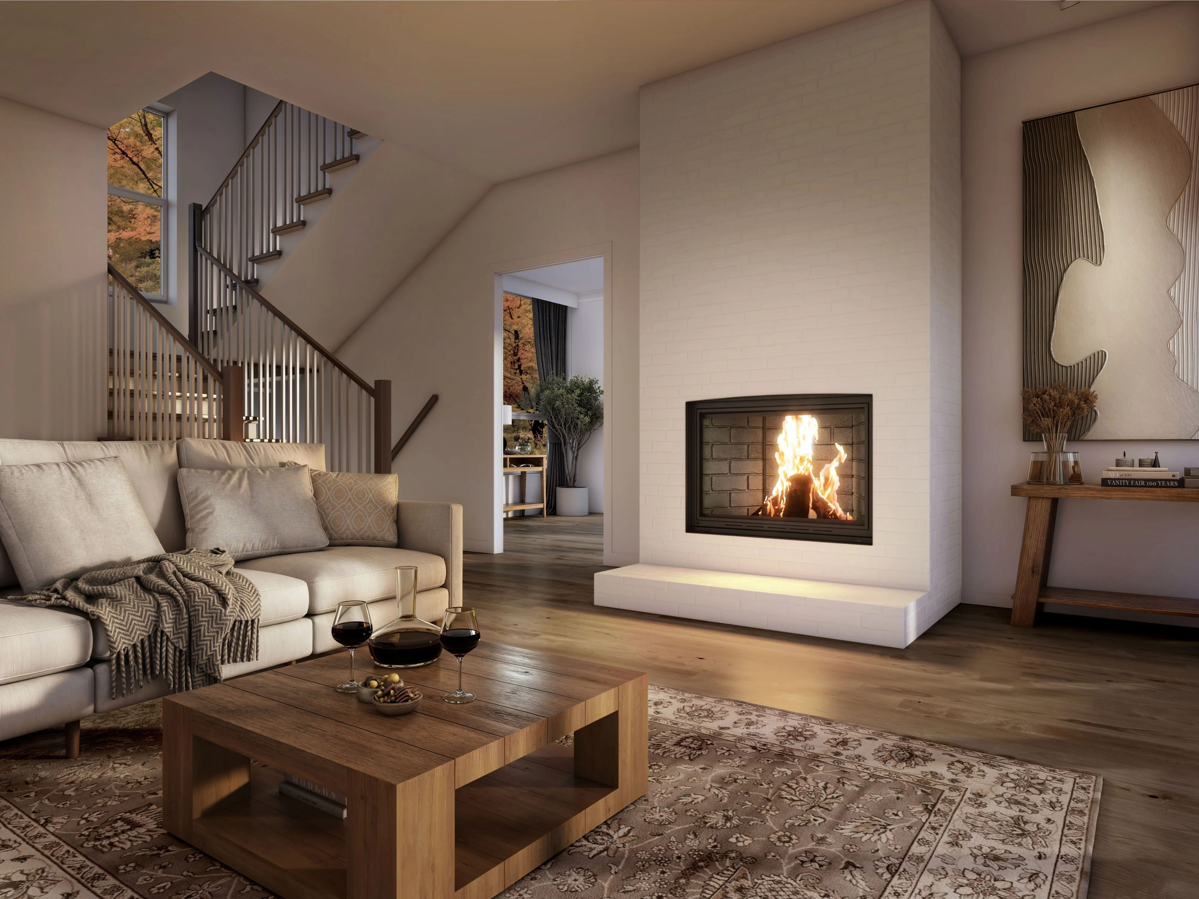 Valcourt Frontenac Decorative Wood Fireplace - FP11D - Image 12