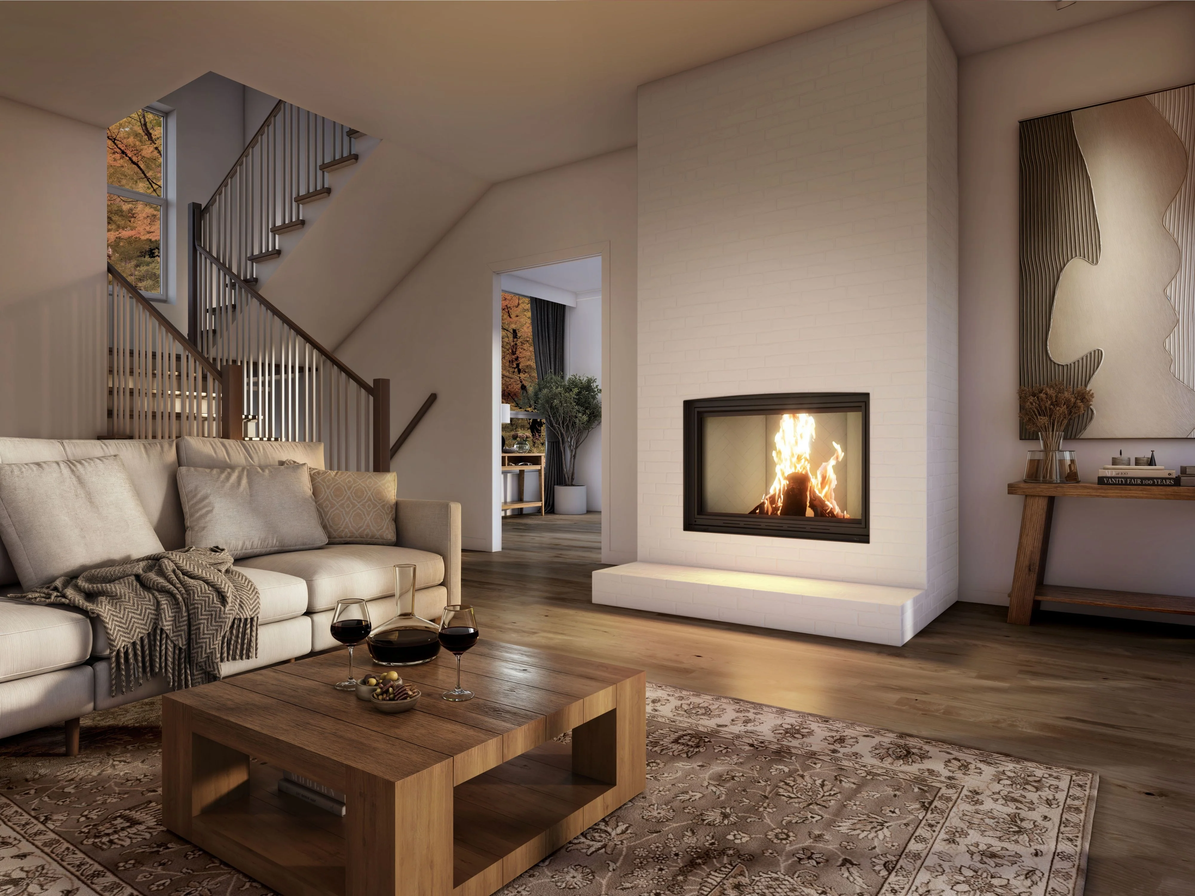 Valcourt Frontenac Decorative Wood Fireplace - FP11D - Image 3