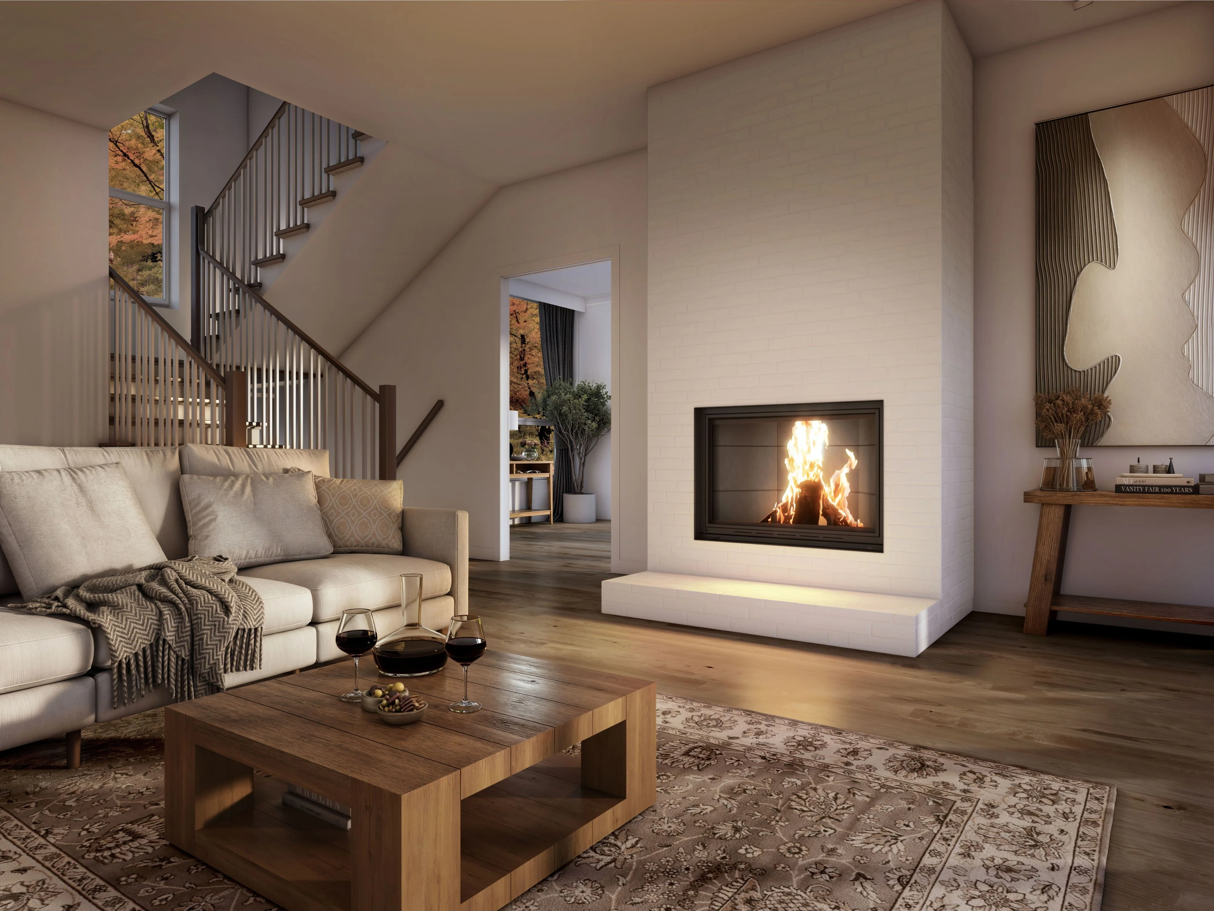 Valcourt Frontenac Decorative Wood Fireplace - FP11D - Image 5