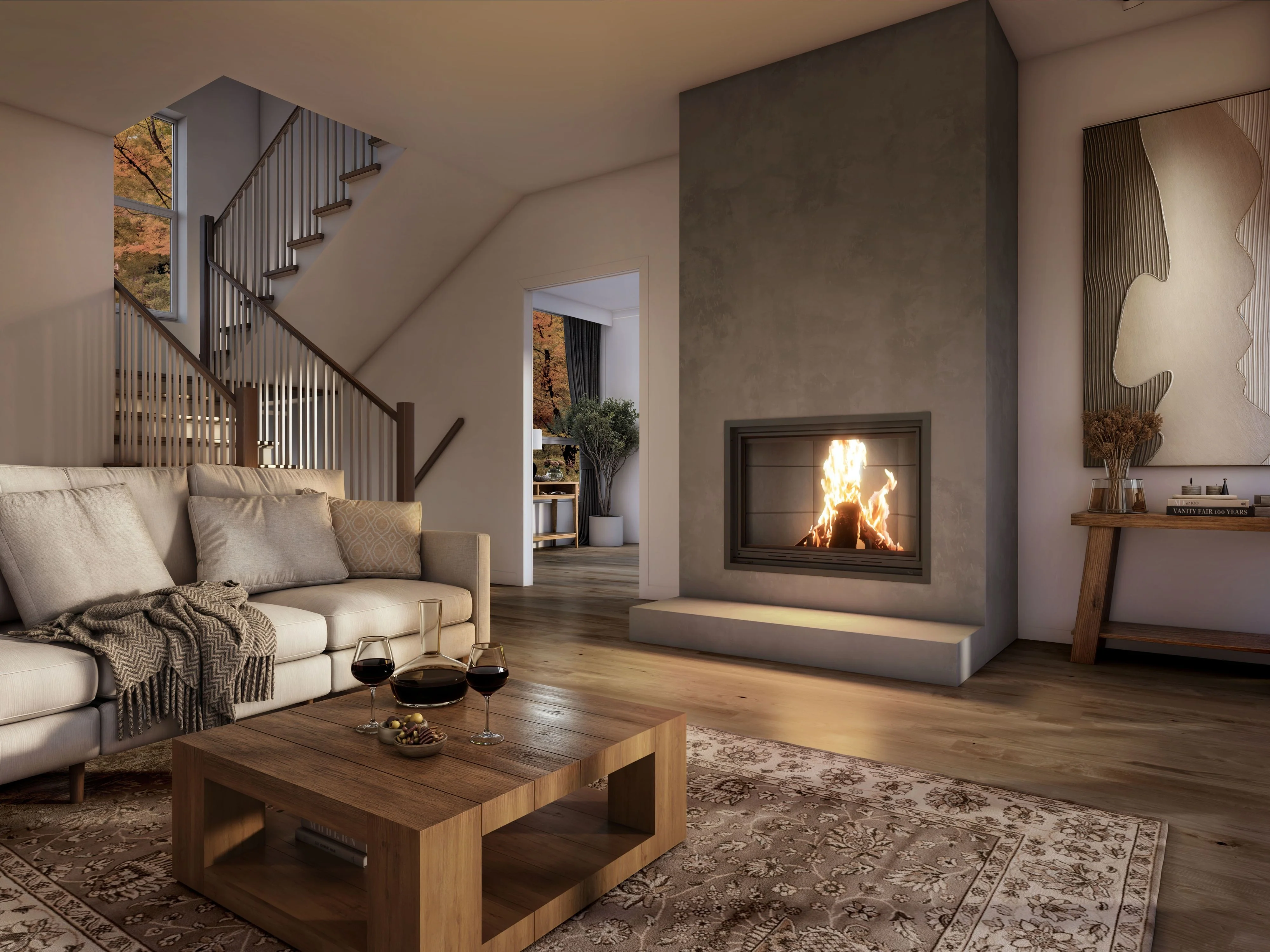 Valcourt Frontenac Decorative Wood Fireplace - FP11D - Image 6