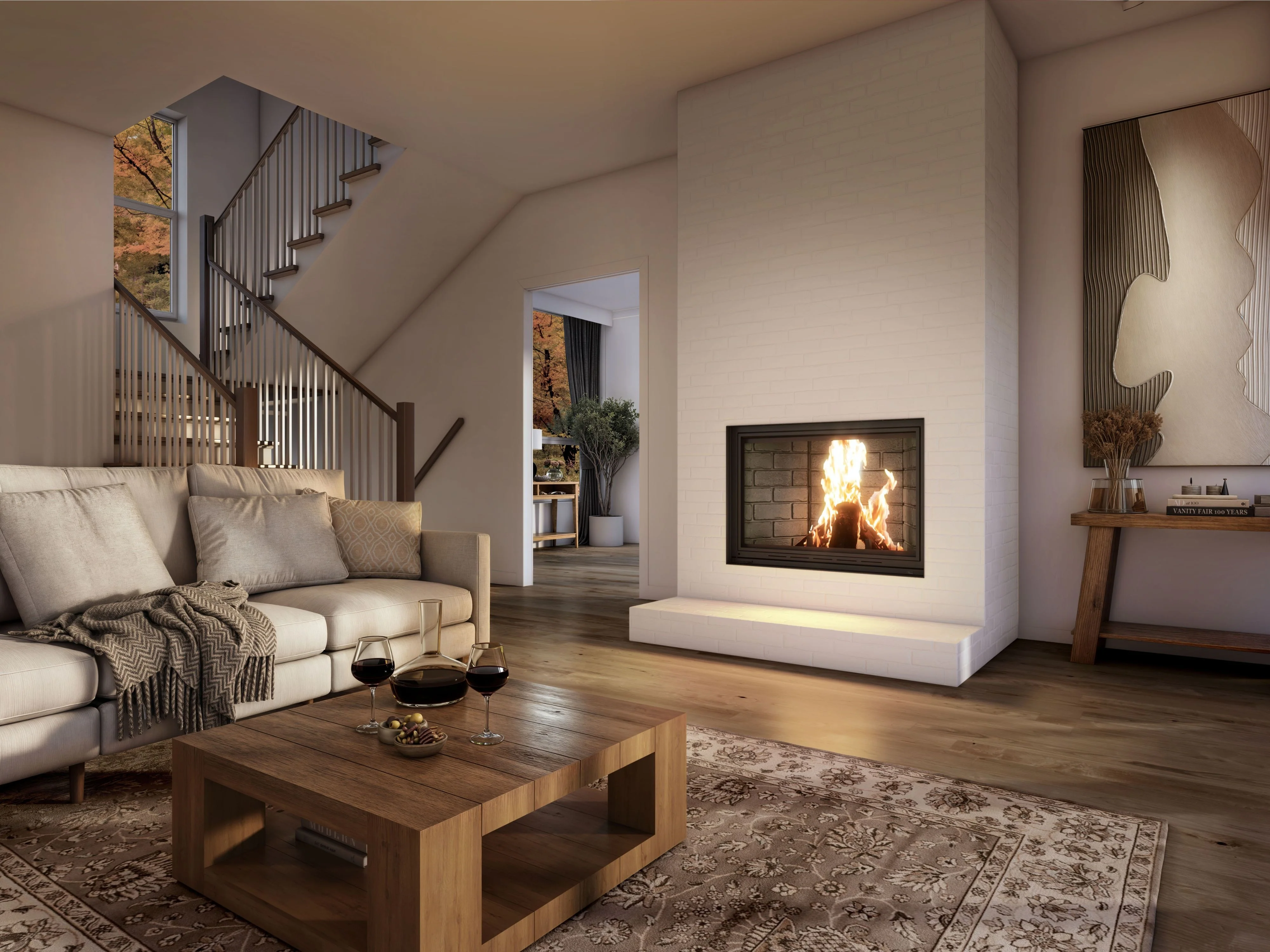 Valcourt Frontenac Decorative Wood Fireplace - FP11D - Image 8