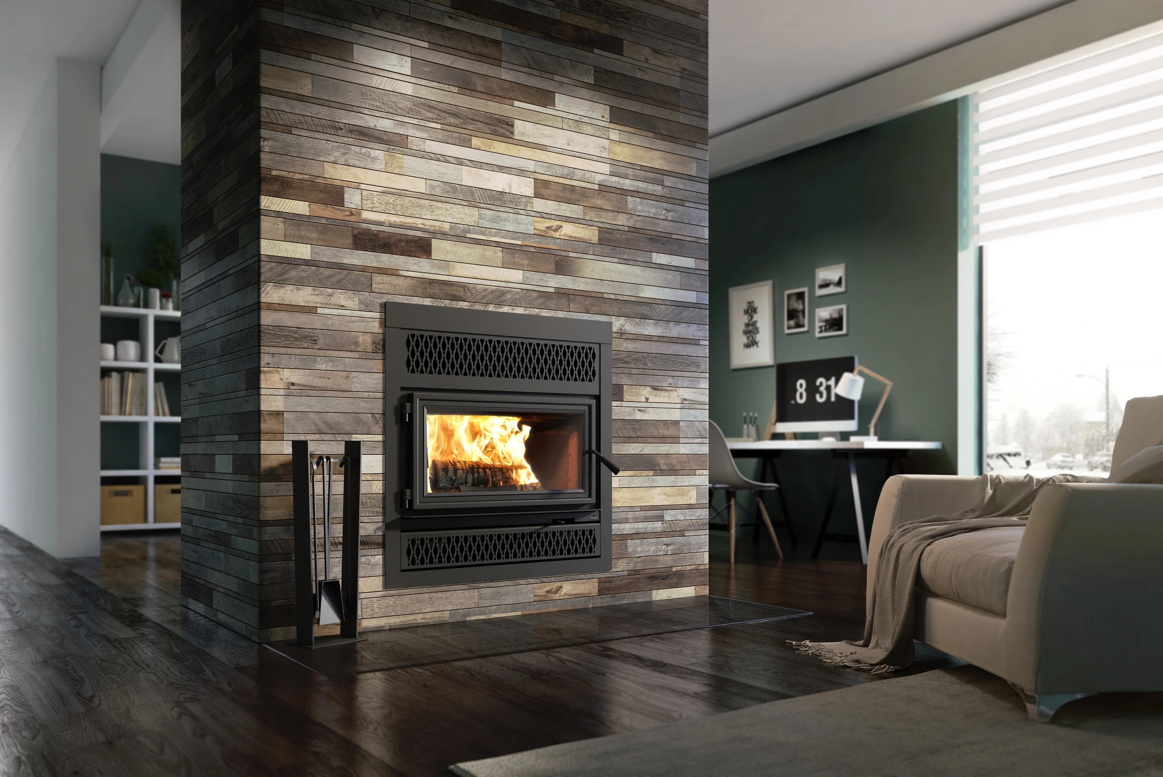 Valcourt Lafayette IIS Wood Fireplace - FP10RS - Image 3