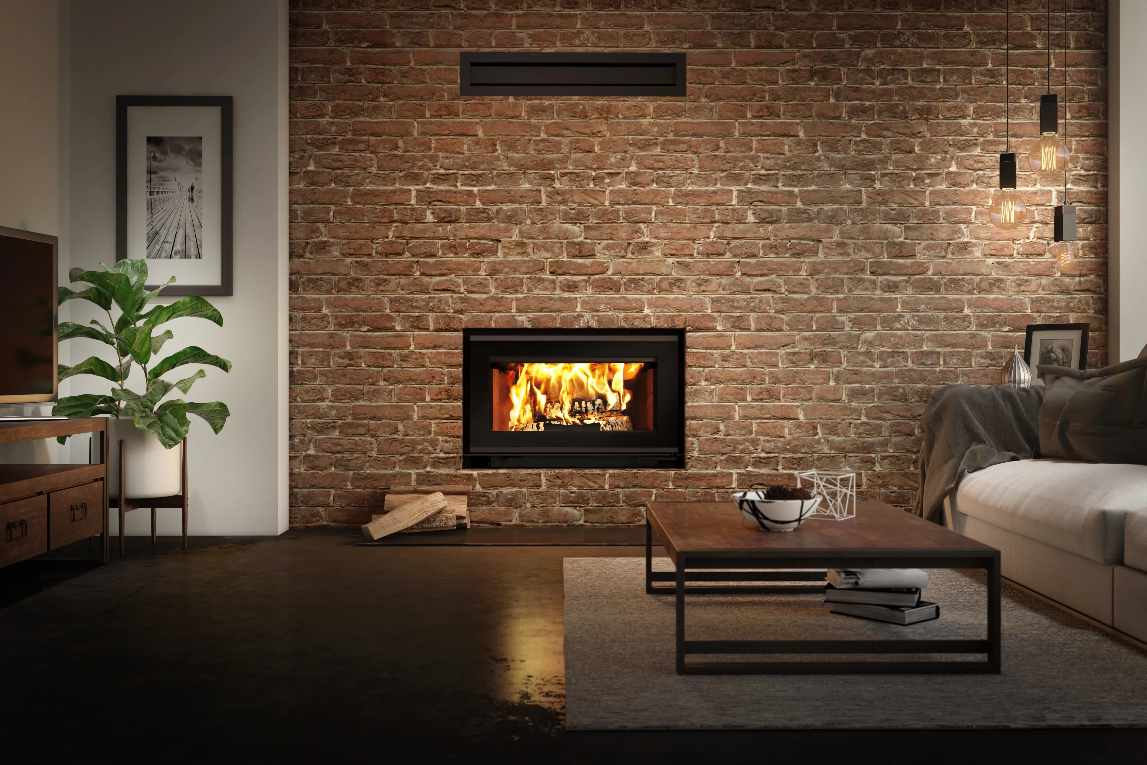 Valcourt Mundo II Wood Fireplace - FP12R - Image 2