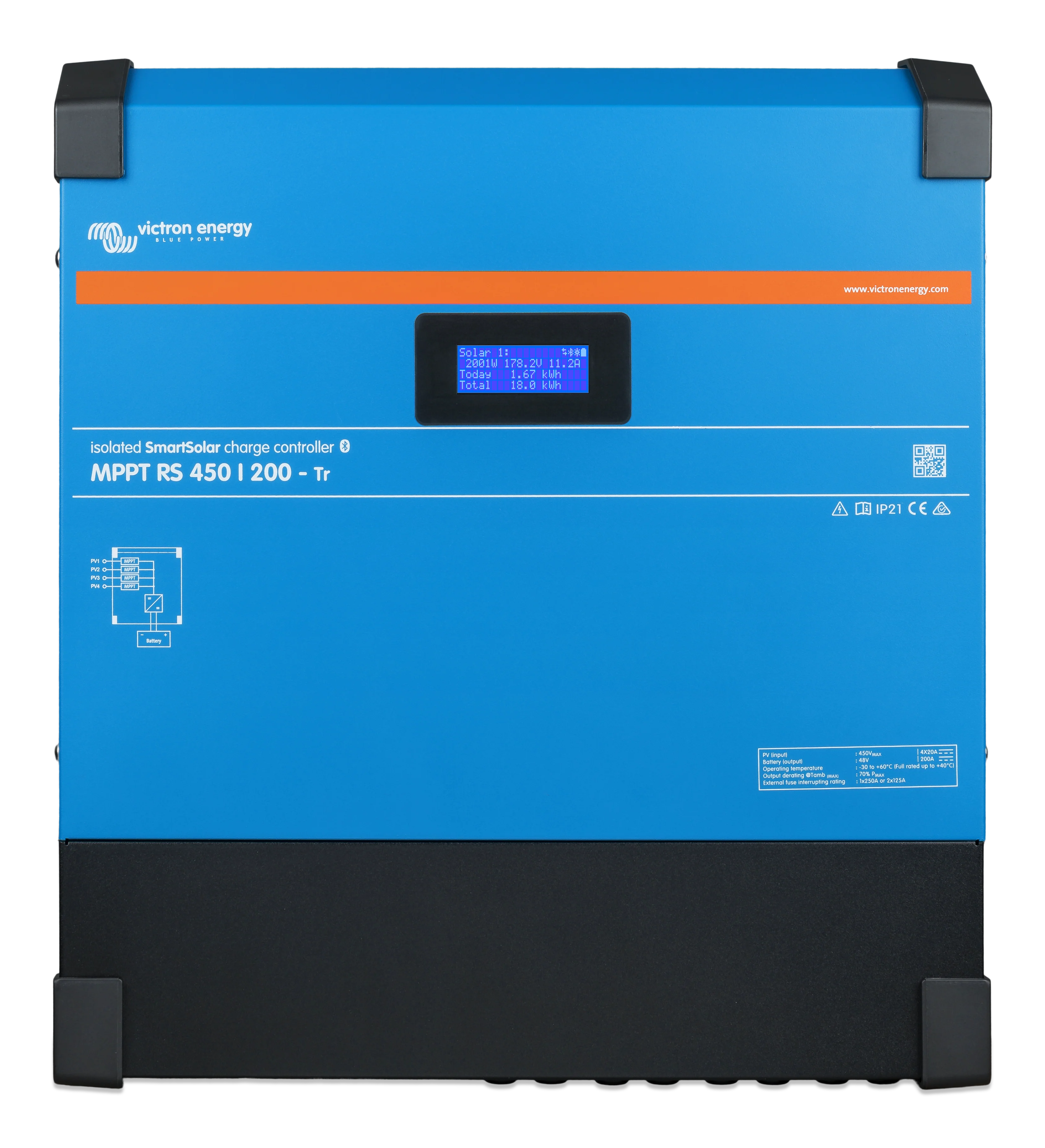 Victron Energy SmartSolar MPPT RS 450/200-Tr solar charge controller | SCC145120410 - Image 2