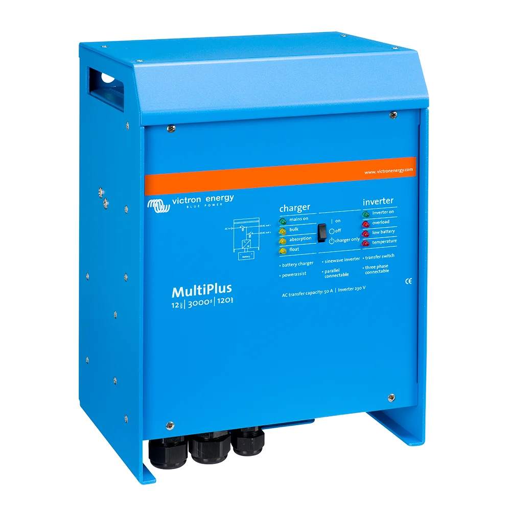 Victron MultiPlus Inverter/Charger 12VDC - 3000VA - 120VAC w/ 120AMP Battery Charger - 50AMP Transfer Switch (UL LISTED) [PMP122301102] - Image 2