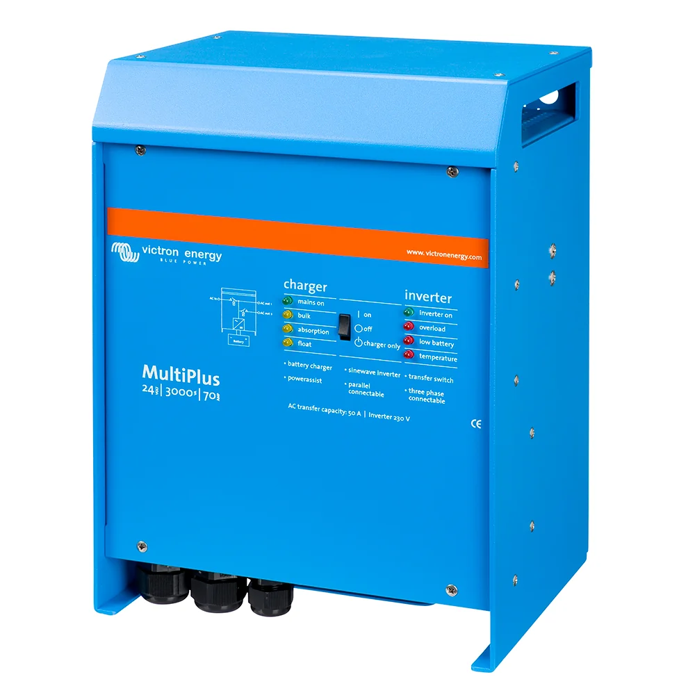 Victron Multiplus Inverter/Charger 24V DC - 3000W - 120V AC w/70AMP Battery Charger - 50AMP Transfer Switch (UL LISTED) [PMP242301102] - Image 3