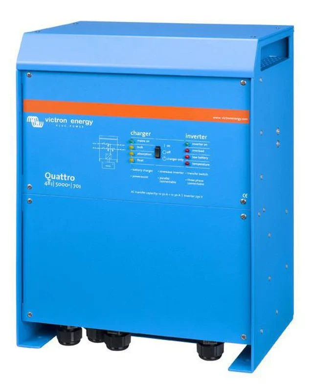 Victron Quattro 48/5000 | 48V Input | 5000VA Output 120V | 70A Charger | Transfer Switch - Image 2