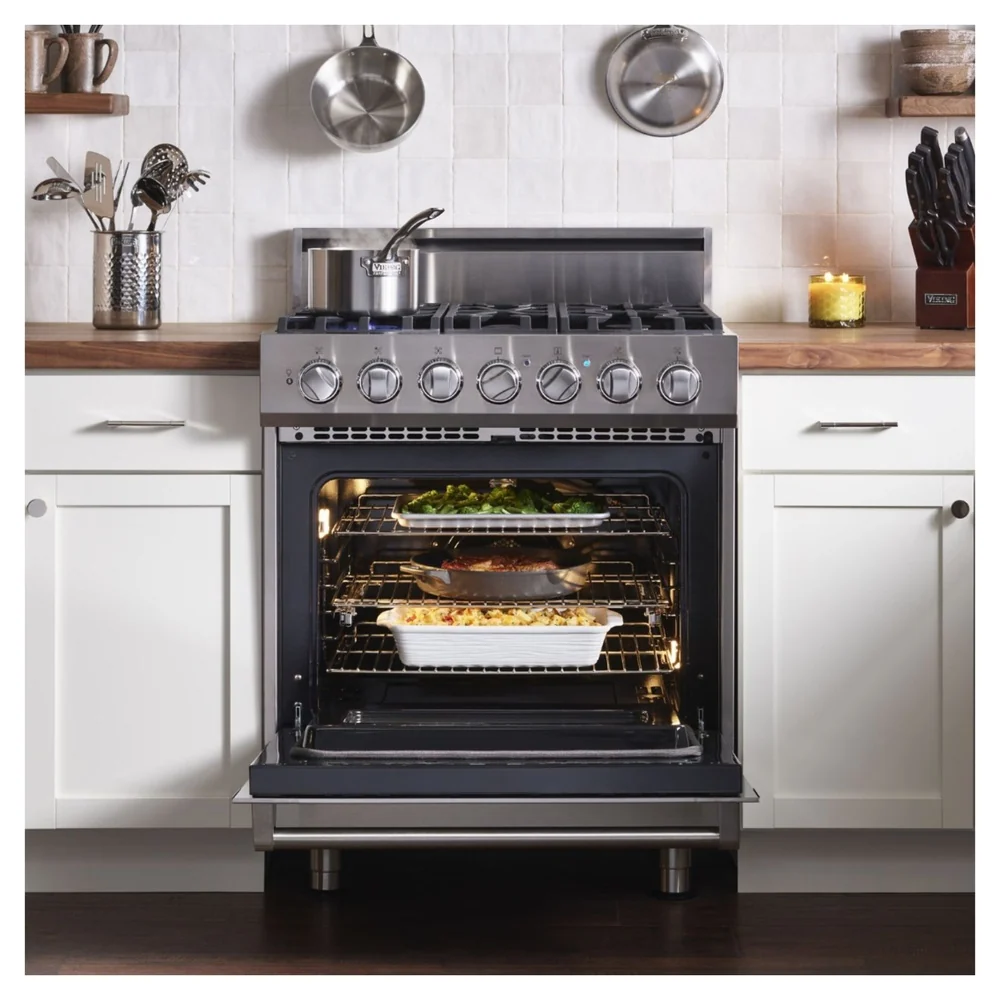 Viking 3 Series 30 inch Dual Fuel Range with 5 Burners - RVDR33025B* - Image 14