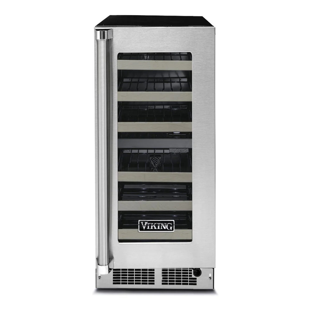 Viking 5 Series 15 inch Undercounter Wine Cellar with 24 Bottle Capacity in Stainless Steel - VWUI5151GSS