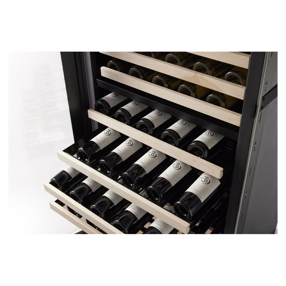 Viking 5 Series 30 inch Dual Zone Full-Height Wine Cellar with 150 Bottles Storage Capacity in Stainless Steel  - VCWB530 * - Image 10