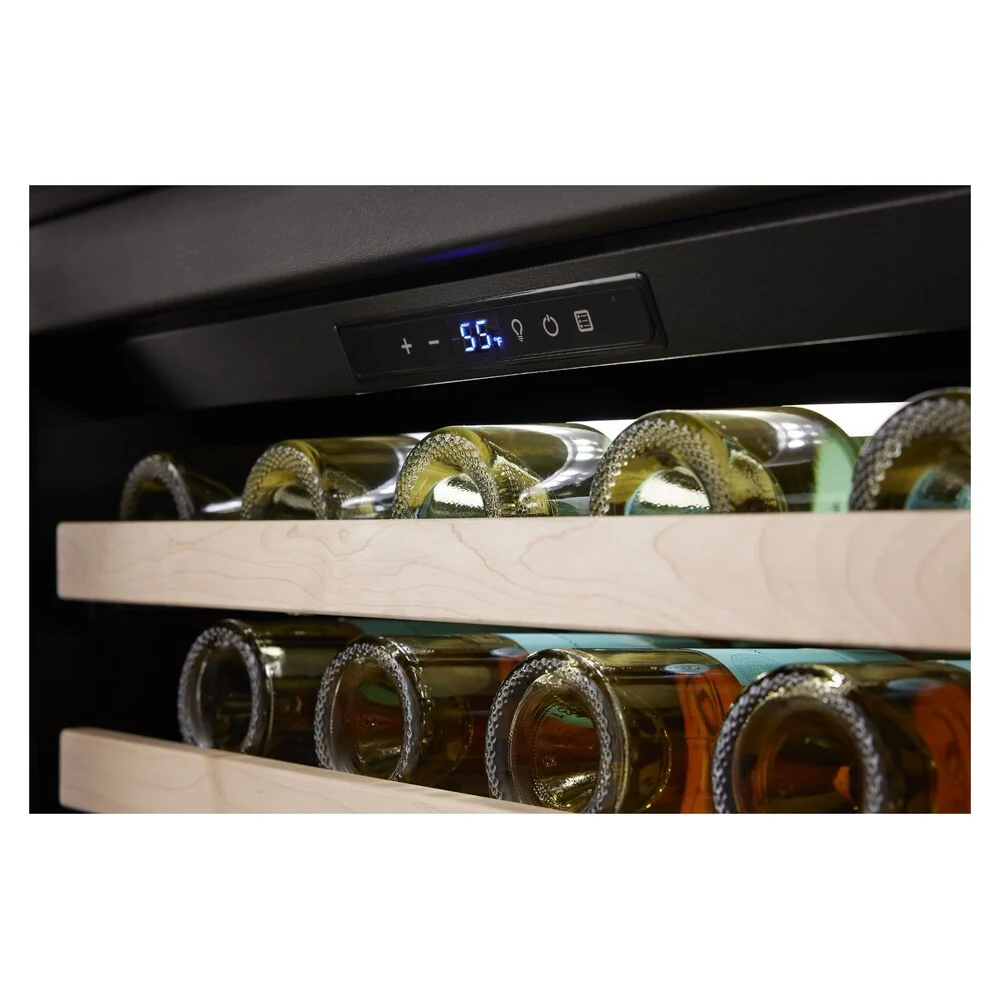 Viking 5 Series 30 inch Dual Zone Full-Height Wine Cellar with 150 Bottles Storage Capacity in Stainless Steel  - VCWB530 * - Image 9