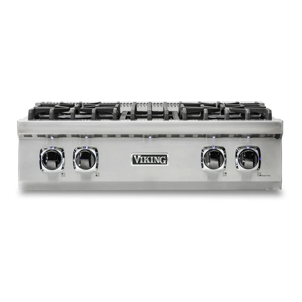 Viking 5 Series 30 inch Gas Rangetop with 4 Sealed Burners - VRT5304BSS* - Image 2