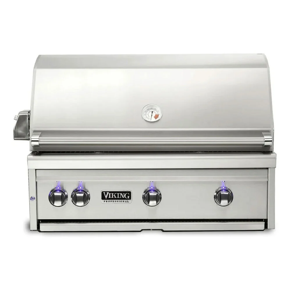 Viking 5 Series 36 inch Built-in Grill with ProSear Burner and Rotisserie in Stainless Steel - VQGI5361NSS - Image 3