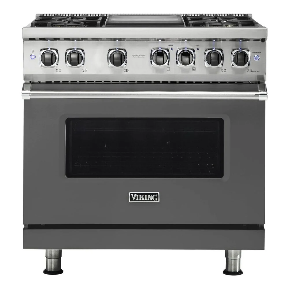 Viking 5 Series 36 inch Dual Fuel Range with 4 Sealed Burners and Griddle - VDR5364G* - Image 10