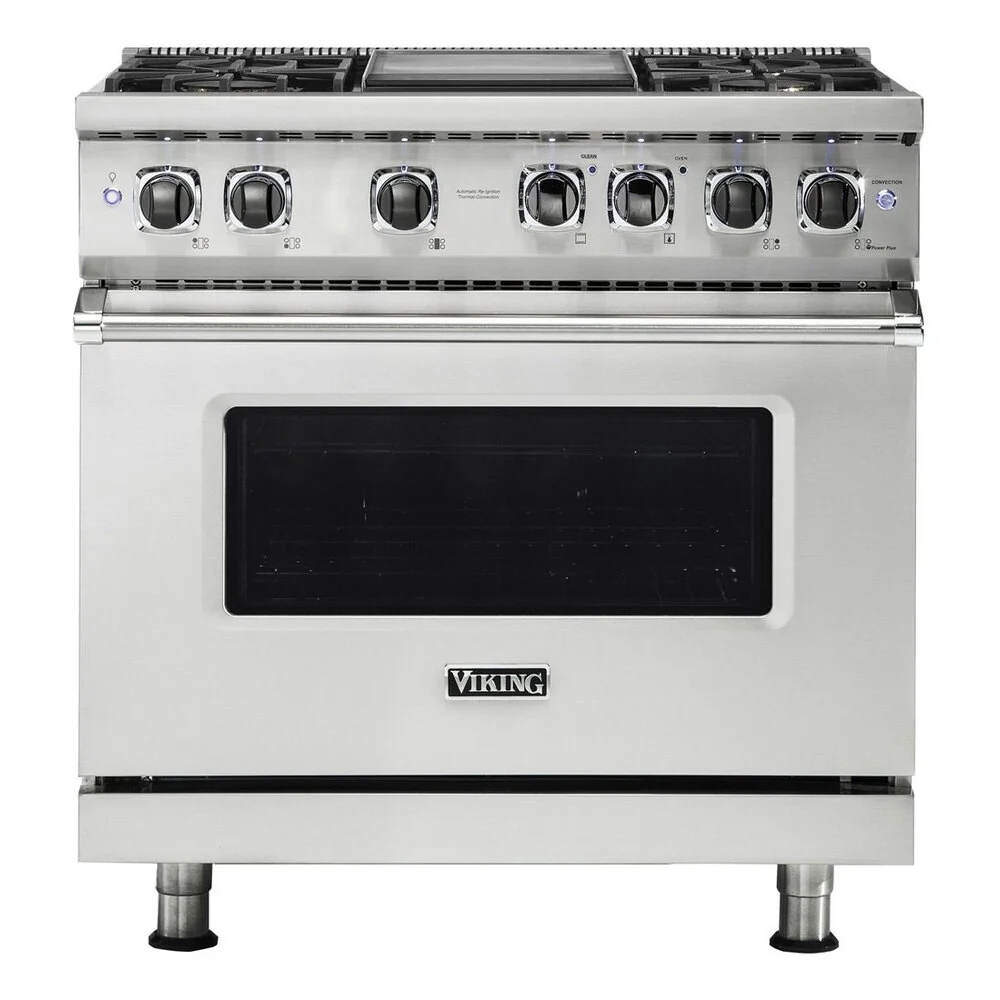Viking 5 Series 36 inch Dual Fuel Range with 4 Sealed Burners and Griddle - VDR5364G* - Image 23