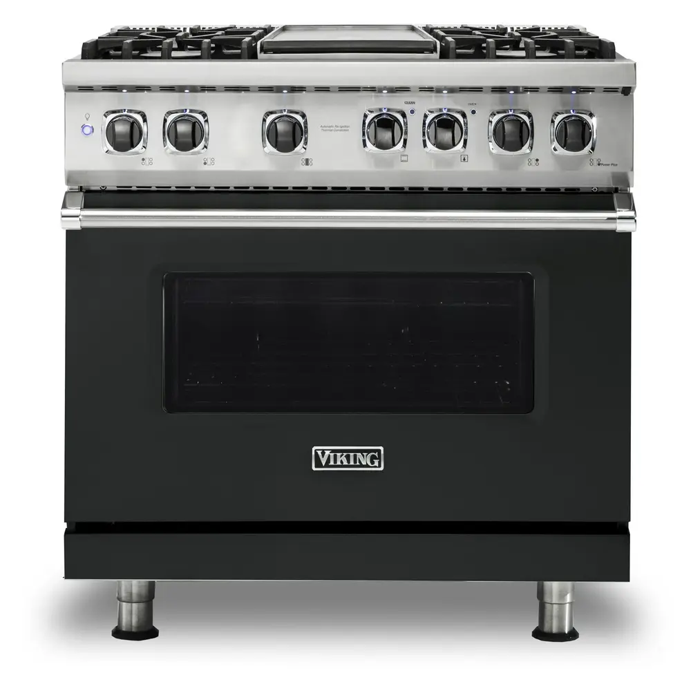 Viking 5 Series 36 inch Dual Fuel Range with 4 Sealed Burners and Griddle - VDR5364G* - Image 6