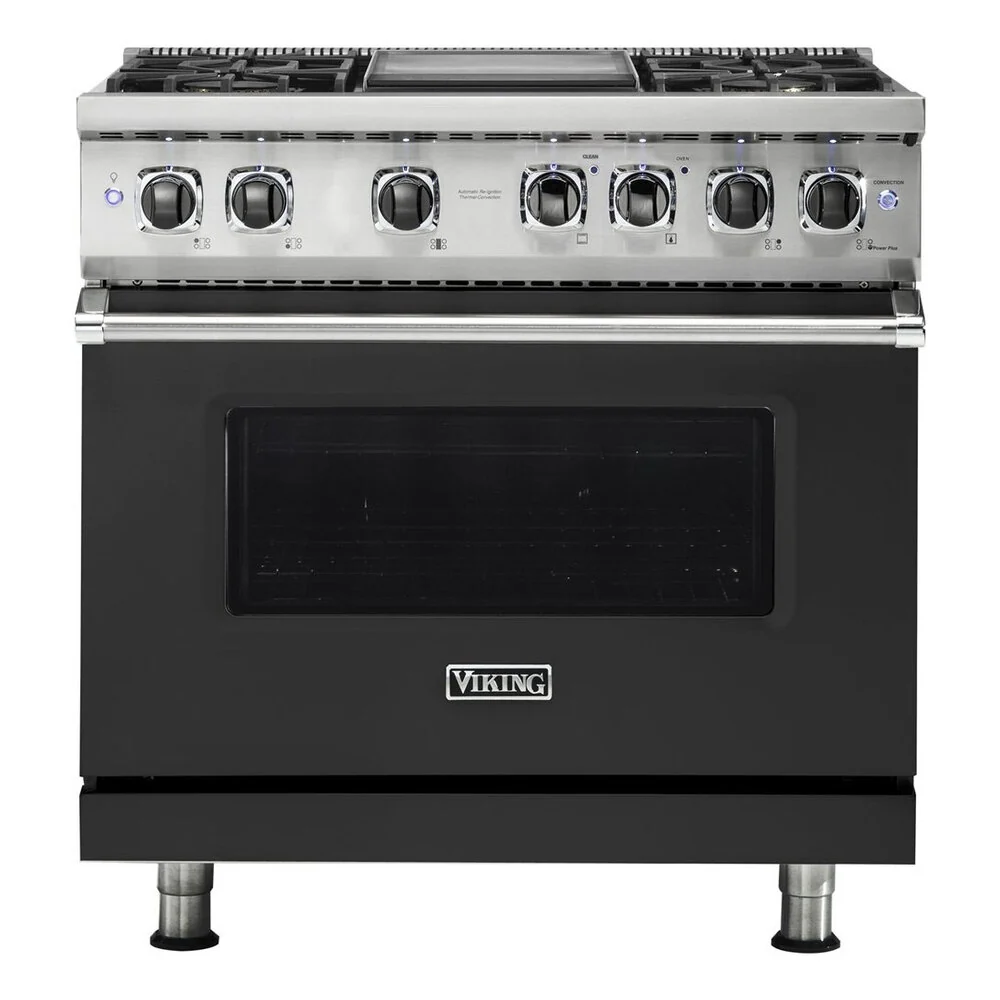 Viking 5 Series 36 inch Dual Fuel Range with 4 Sealed Burners and Griddle - VDR5364G* - Image 8