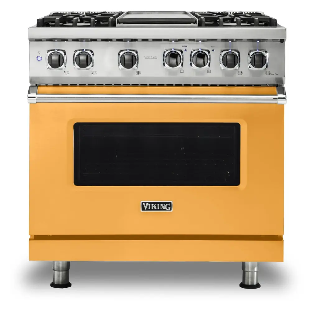 Viking 5 Series 36 inch Dual Fuel Range with 4 Sealed Burners and Griddle - VDR5364G* - Image 9