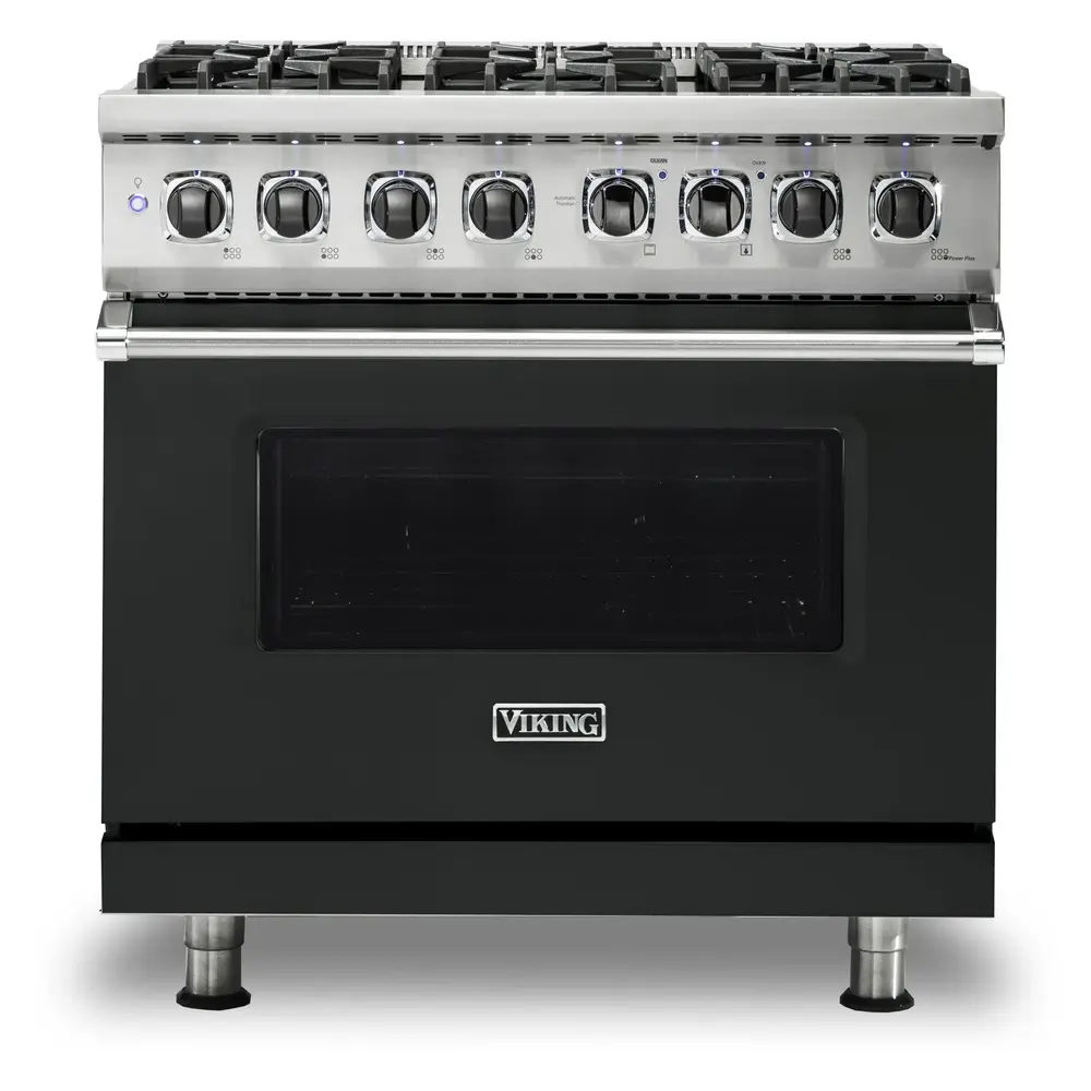 Viking 5 Series 36 inch Dual Fuel Range with 6 Sealed Burners and Self Clean - VDR5366B* - Image 8