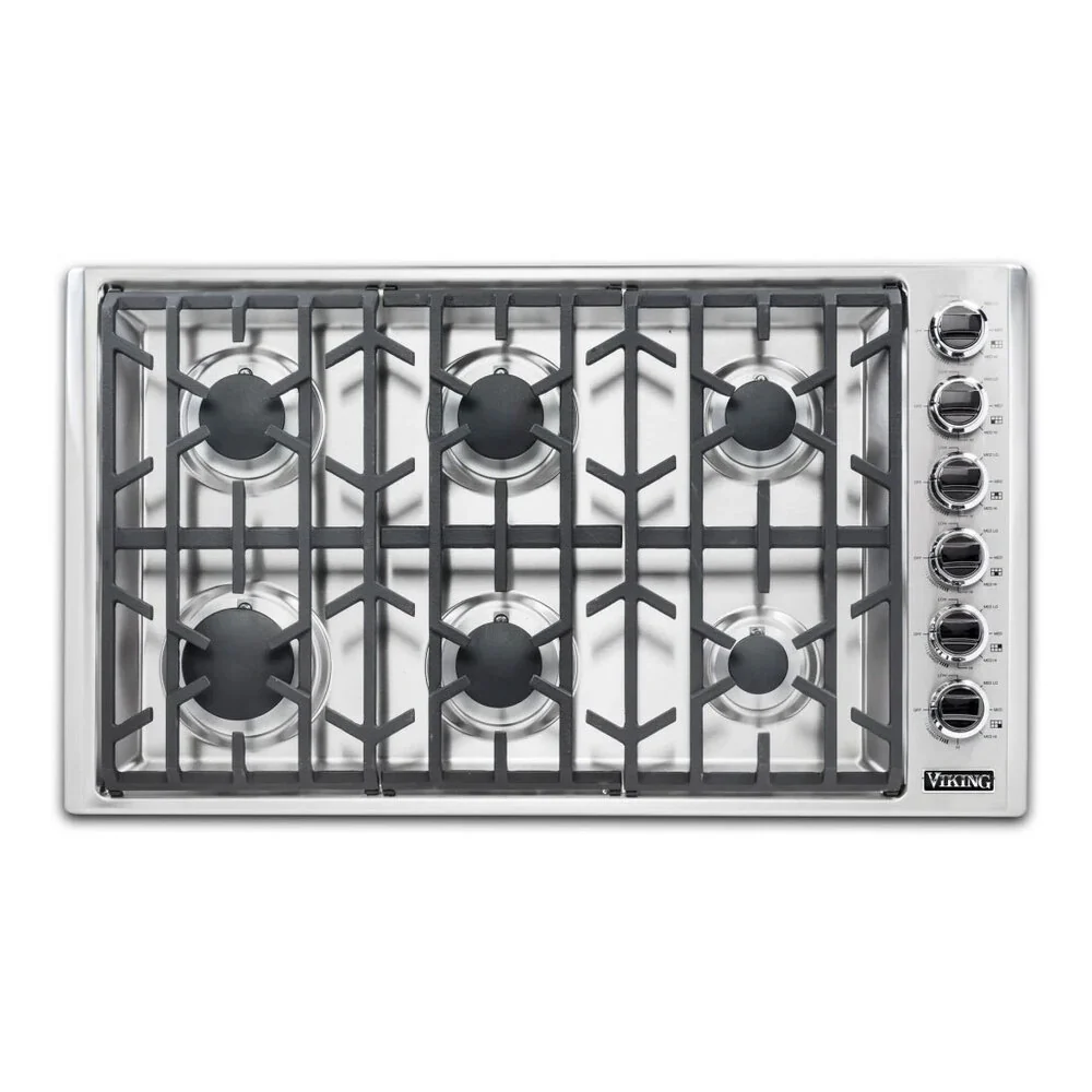 Viking  5 Series 36 inch Gas Cooktop with 6 Burners  - VGSU53616BSS* - Image 3