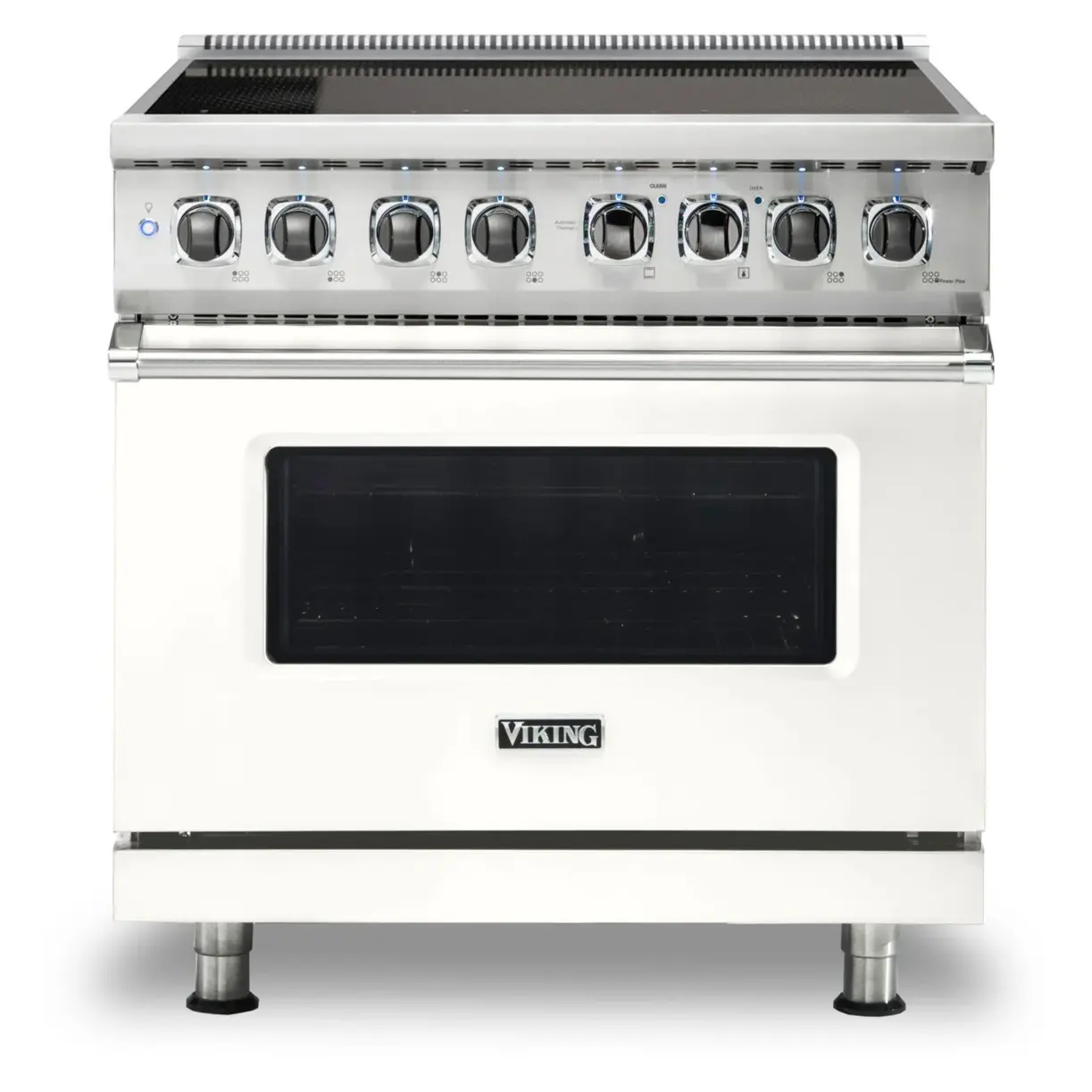 Viking 5 Series 36 inch Induction Self-Clean Range with 6 Elements (Pure White) - VIR53626BPW