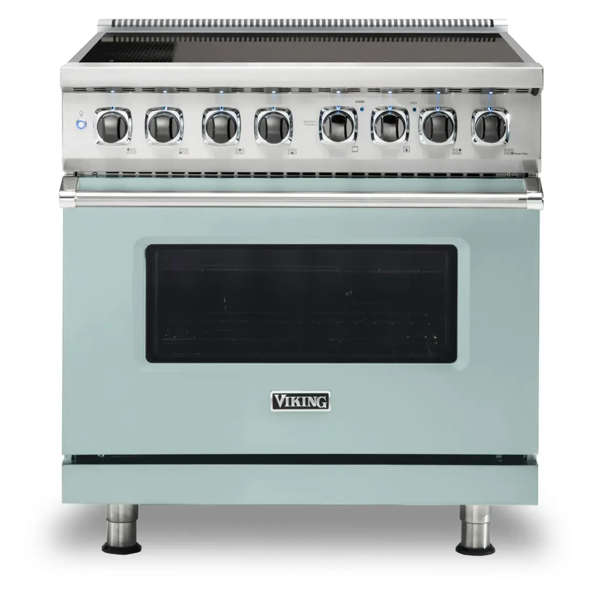 Viking 5 Series 36 inch Induction Self-Clean Range with 6 Elements (Splash) - VIR53626BSP