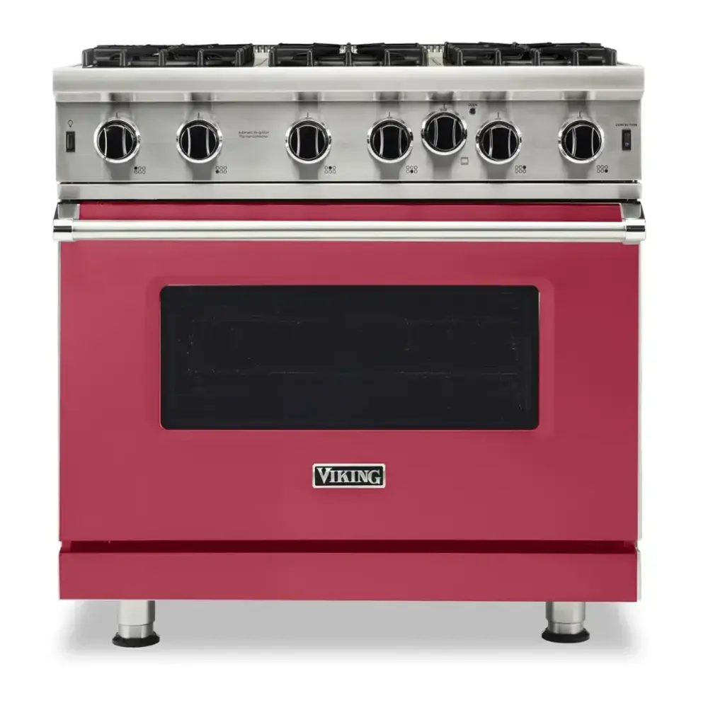 Viking 5 Series 36 inch Open Burner Gas Range - VGIC53626B*