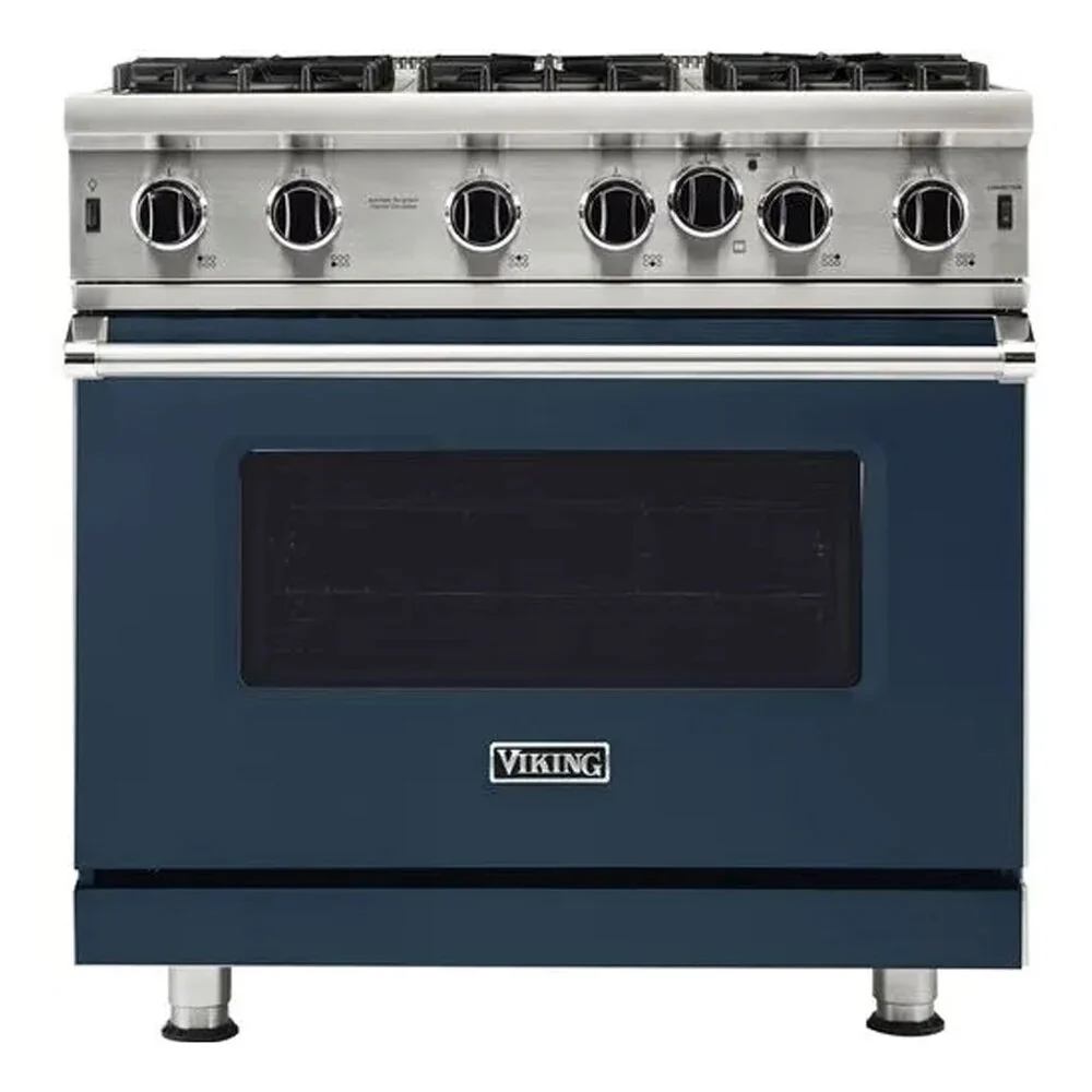 Viking 5 Series 36 inch Open Burner Gas Range - VGIC53626B* - Image 6