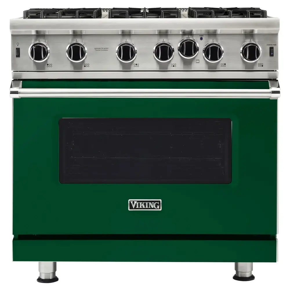 Viking 5 Series 36 inch Open Burner Gas Range - VGIC53626B* - Image 10