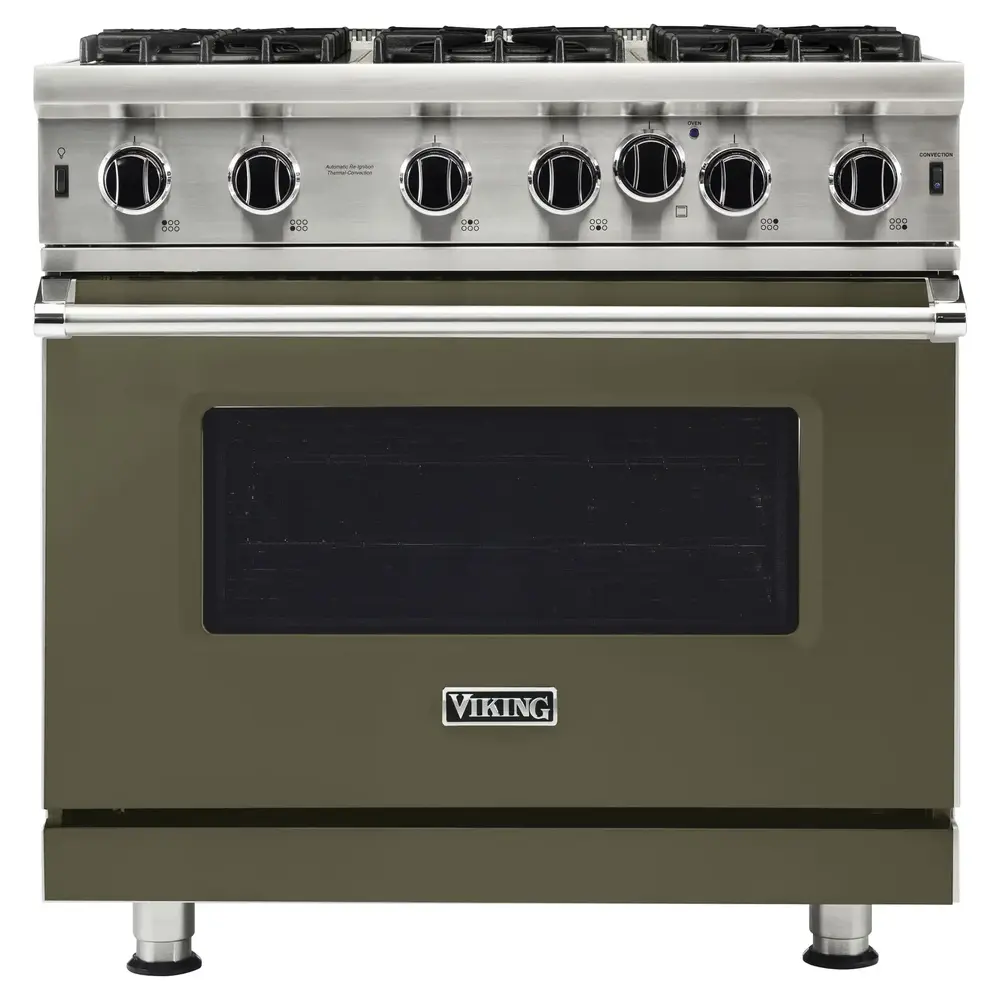 Viking 5 Series 36 inch Open Burner Gas Range - VGIC53626B* - Image 11