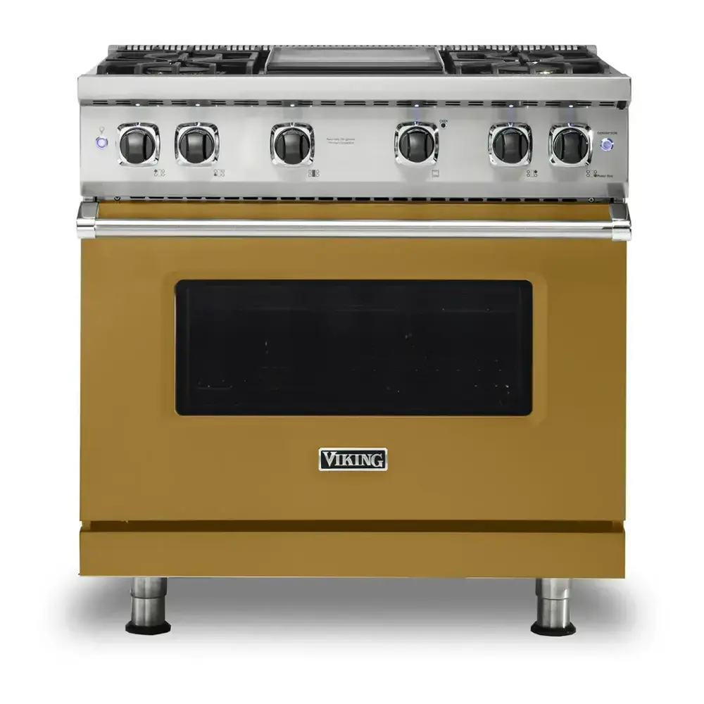 Viking 5 Series 36 inch Sealed Burner Gas Range with 4 Burners and Griddle - VGR5364G* - Image 11
