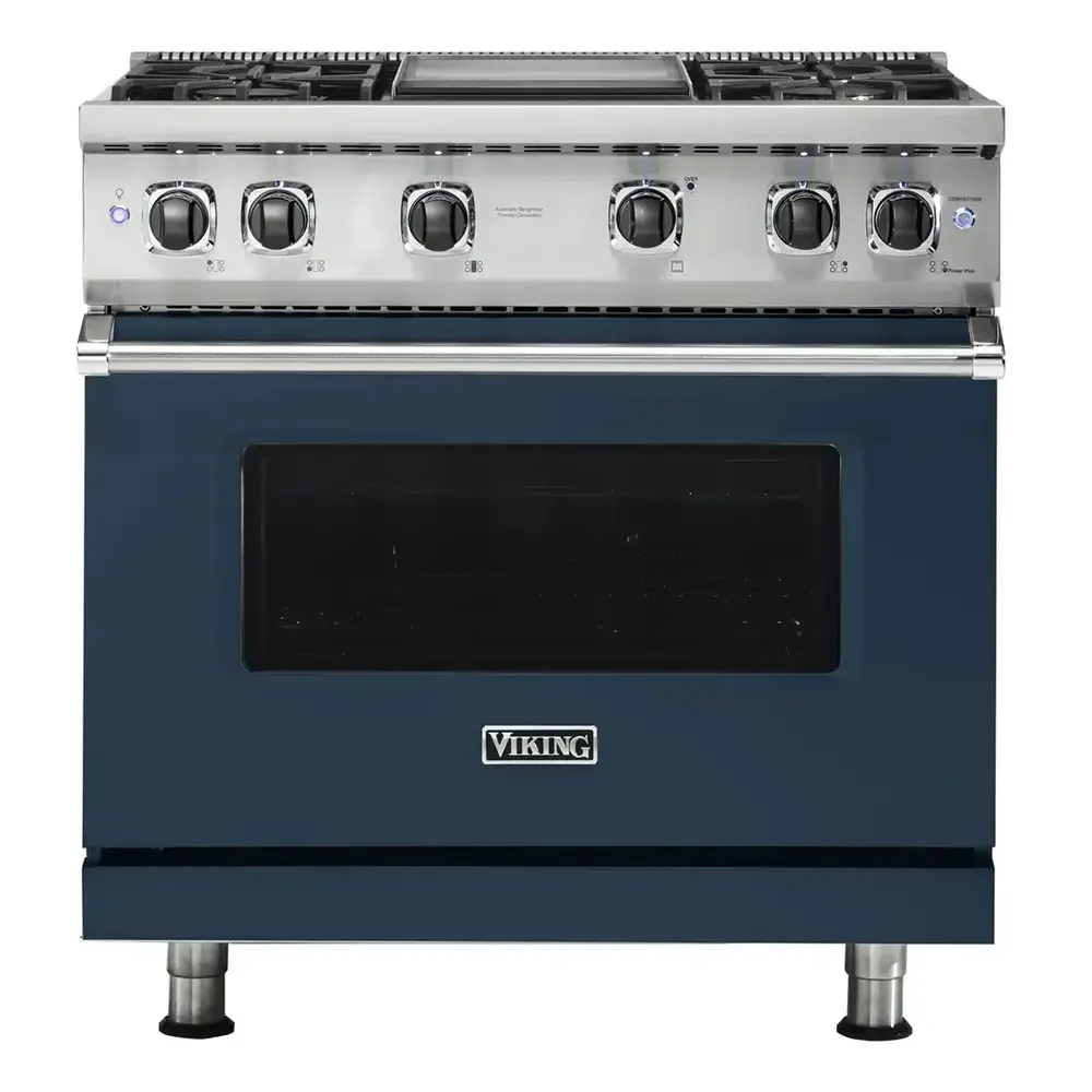 Viking 5 Series 36 inch Sealed Burner Gas Range with 4 Burners and Griddle - VGR5364G* - Image 18