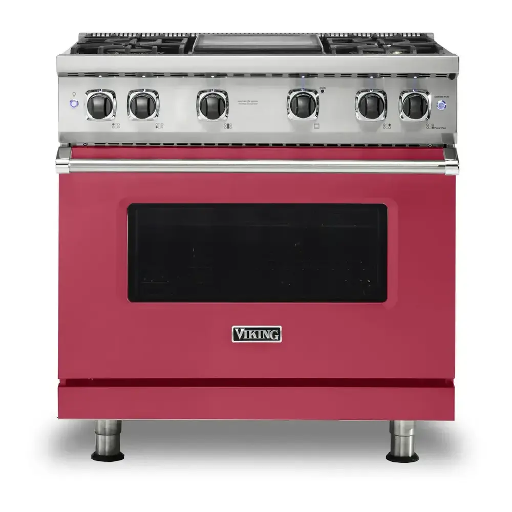 Viking 5 Series 36 inch Sealed Burner Gas Range with 4 Burners and Griddle - VGR5364G* - Image 22