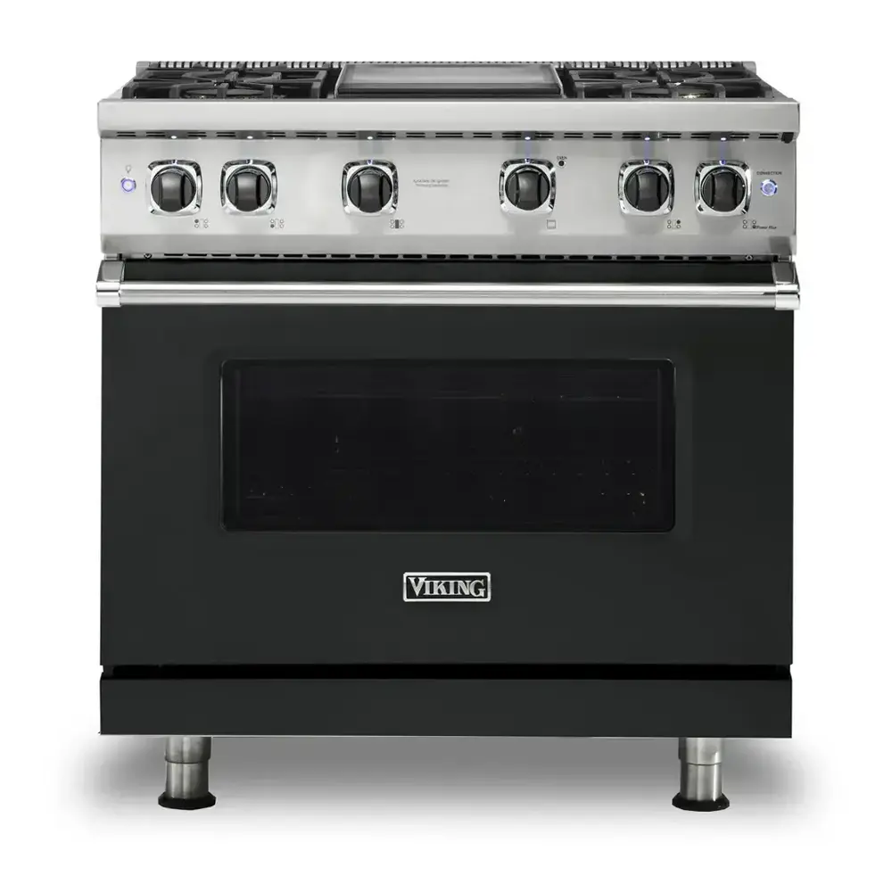 Viking 5 Series 36 inch Sealed Burner Gas Range with 4 Burners and Griddle - VGR5364G* - Image 6