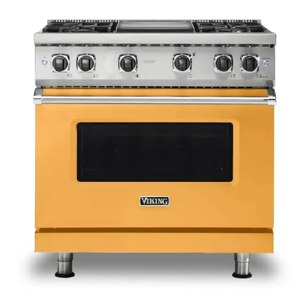 Viking 5 Series 36 inch Sealed Burner Gas Range with 4 Burners and Griddle - VGR5364G* - Image 8
