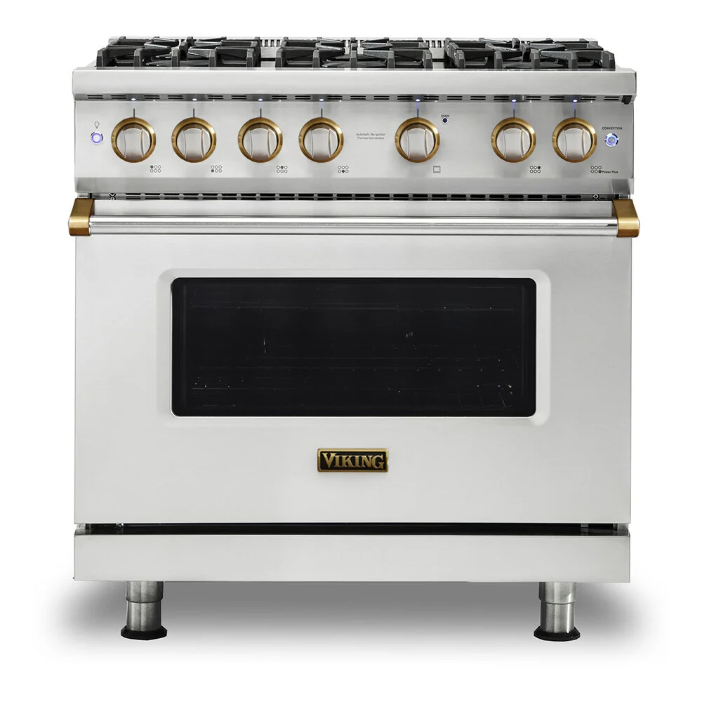 Viking 5 Series 36 inch Sealed Burner Gas Range with 6 Burners - VGR5366B*