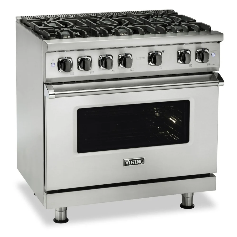 Viking 5 Series 36 inch Sealed Burner Gas Range with 6 Burners - VGR5366B* - Image 9