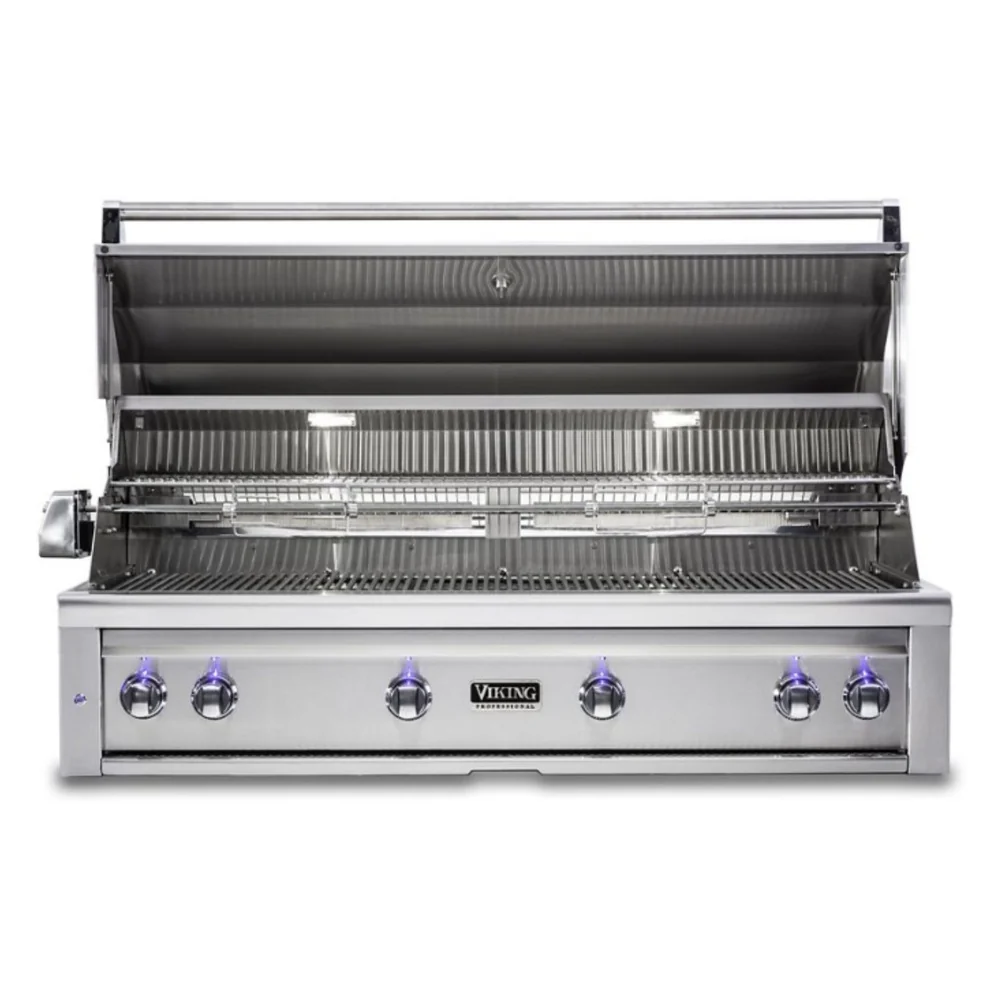 Viking 5 Series 54 inch Built-in Grill with ProSear Burner and Rotisserie in Stainless Steel - VQGI5541NSS - Image 4