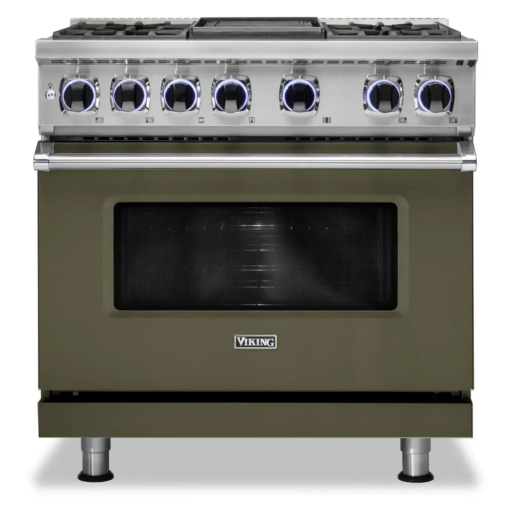 Viking 7 Series 36 inch Dual Fuel Range with 4 Sealed Burners and Griddle  -  VDR73624G* - Image 11