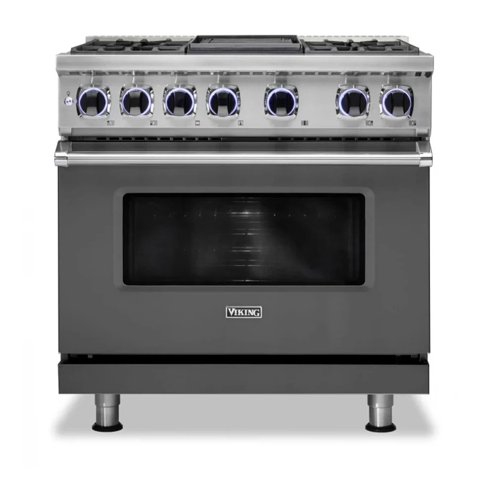 Viking 7 Series 36 inch Dual Fuel Range with 4 Sealed Burners and Griddle  -  VDR73624G* - Image 15