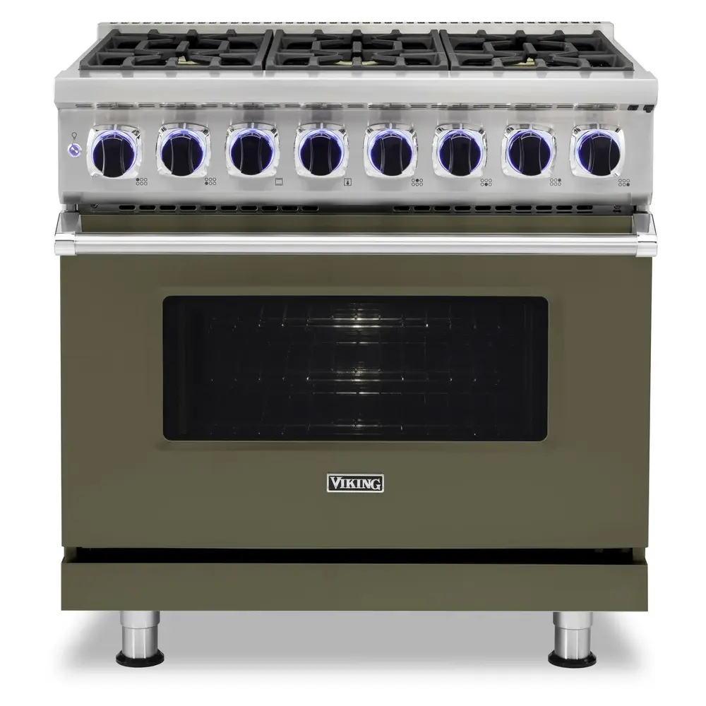 Viking 7 Series 36 inch Dual Fuel Range with 6 Sealed Burners - VDR73626B* - Image 11