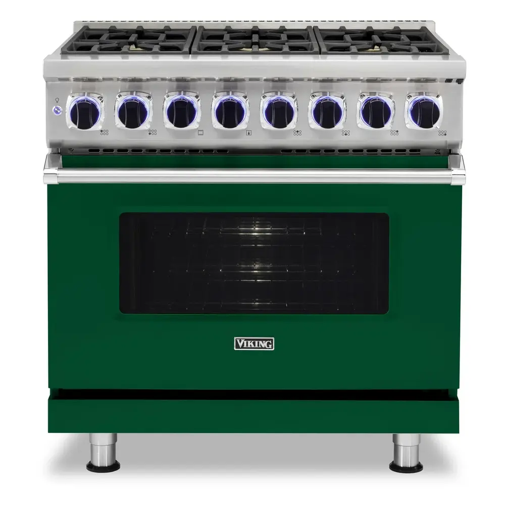 Viking 7 Series 36 inch Dual Fuel Range with 6 Sealed Burners - VDR73626B* - Image 12
